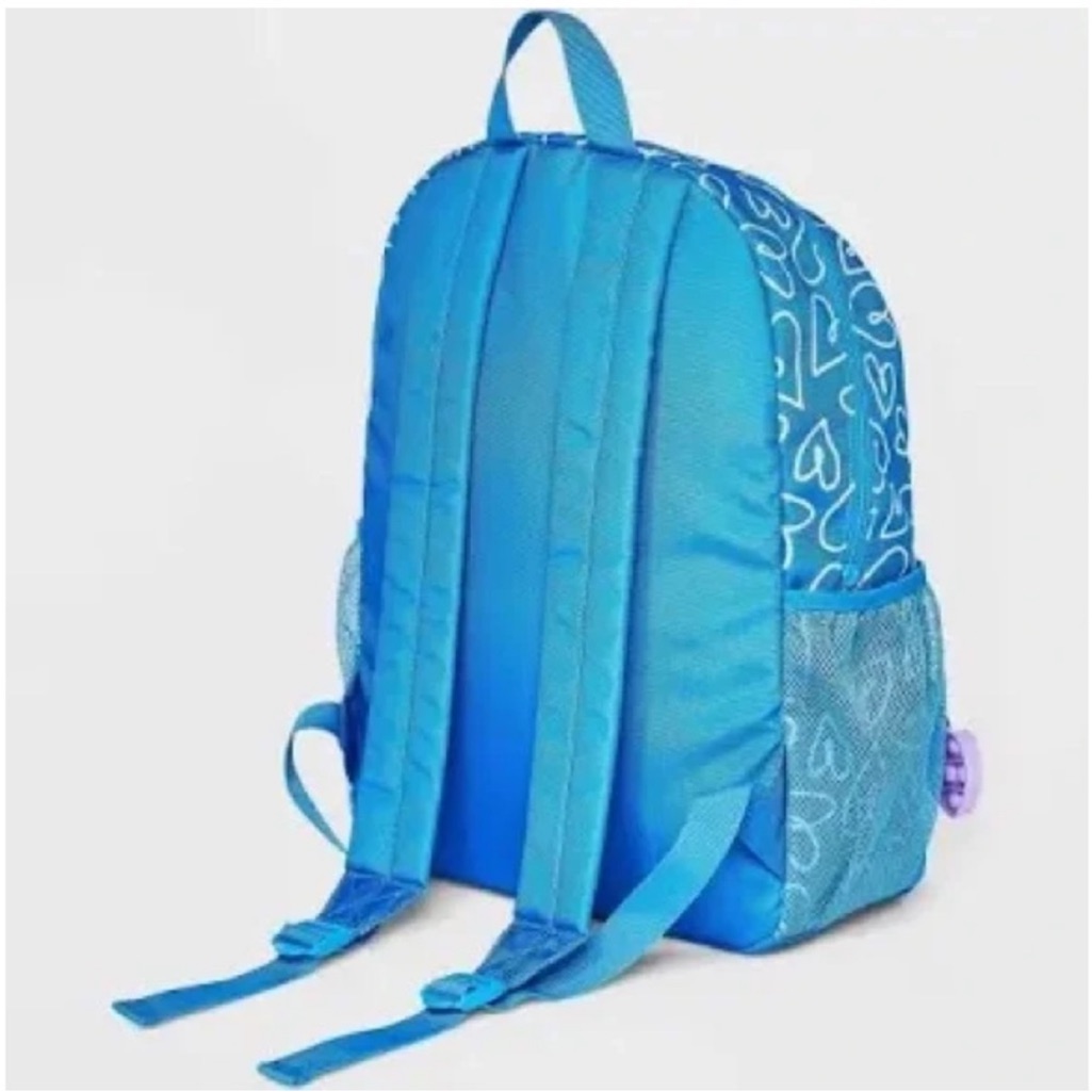 Blue Heart Pattern Backpack — image 4 of 6